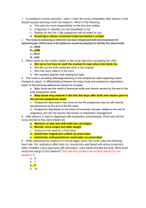 Copy of Maternal Exam 2 Study