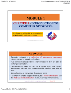 Computer Networks Introduction