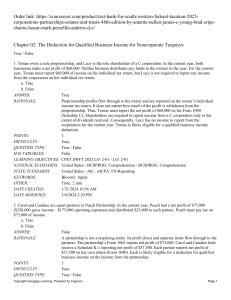 Test Bank For South-Western Federal Taxation 2025 Corporations, Partnerships, Estates and Trusts  Annette Nellen