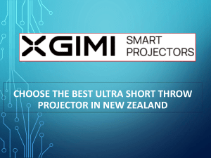 Choose The Best Ultra Short Throw Projector In New Zealand