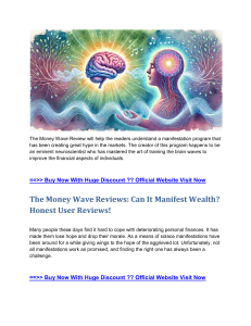 The Money Wave Phenomenon: Understanding and Leveraging Financial Trends