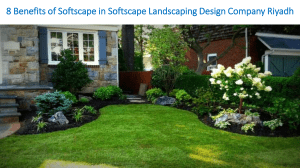 8 Benefits of Softscape in Softscape Landscaping Design Company Riyadh