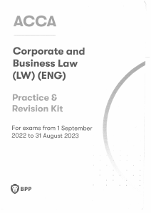 ACCA Corporate & Business Law Practice Kit