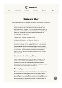 Corporate Chef