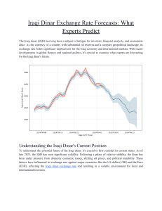 Iraqi Dinar Exchange Rate Forecasts  What Experts Predict