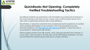 Step-by-Step fixes for QuickBooks Not Opening