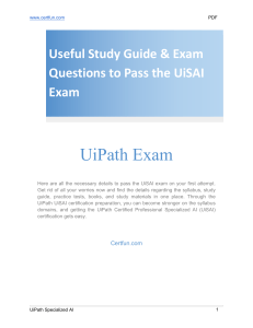 Useful Study Guide & Exam Questions to Pass the UiSAI Exam