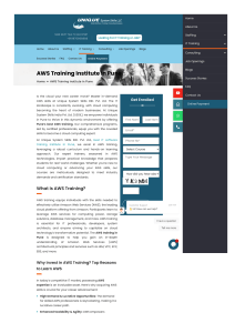 AWS Training institute in Pune- USS