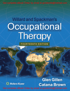 eBook (EPUB)  Willard and Spackmans Occupational Therapy 14e Glen Gillen; Catana Brown