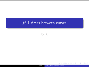 6.1 Area between curves