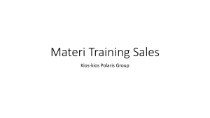 Materi training sales