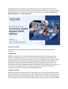 Coronary Artery Bypass Graft (CABG) market