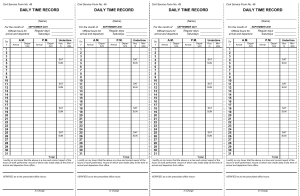 Digital Daily Time record DTR September 2021