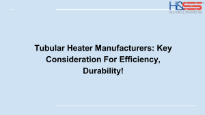 Tubular Heater Manufacturers: Efficiency & Durability