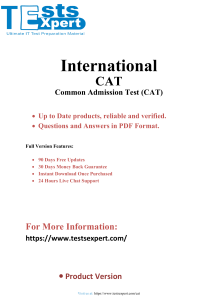 Crack the CAT Exam Ultimate Guide to MBA Common Admission Test