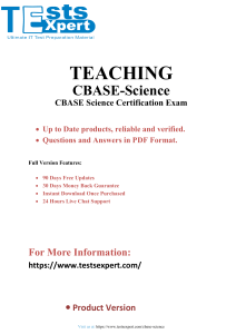 Unlock Success in the CBASE-Science Exam with Effective Strategies