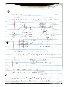 Dynamics Homework: Coordinate Transformation & Particle Motion