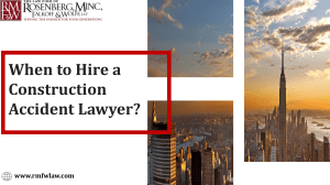 Hire a Construction Accident Lawyer