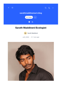 Sarath Maddineni: Ecologist & Tech Leader