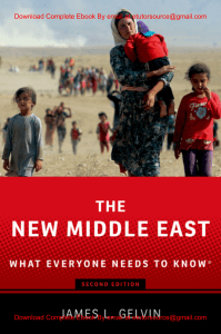 EBook For The New Middle East What Everyone Needs to Know 2nd Edition By James  Gelvin