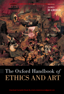 EBook For The Oxford Handbook of Ethics and Art 1st Edition By James Harold