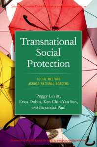 EBook For Transnational Social Protection Social Welfare across National Borders 1st Edition By Peggy Levitt, Erica Dobbs, Ken Chih-Yan Sun, Ruxandra Paul