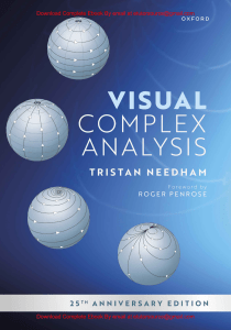 EBook For Visual Complex Analysis 25th Anniversary Edition 1st Edition By Tristan Needham