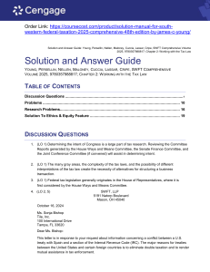 Solution Manual For South-Western Federal Taxation 2025 Comprehensive, 48th Edition By James C. Young