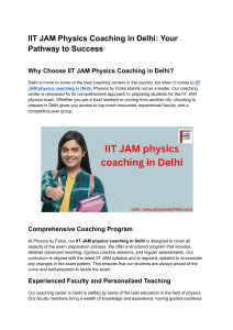 iit jam physics coaching in delhi