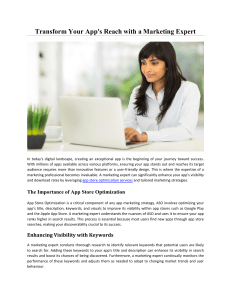 Transform Your App's Reach with a Marketing Expert