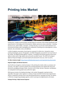 Printing Inks Market