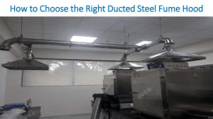 How to Choose the Right Ducted Steel Fume Hood