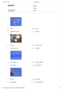 Lab Equipment Quiz: Identify Tools & Safety Symbols