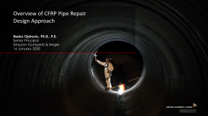 CFRP Pipe Repair Design Approach