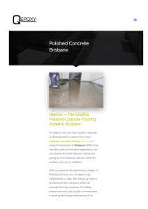 Polished Concrete Brisbane