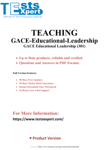 Top Prep for GACE Educational Leadership (301) Exam Success