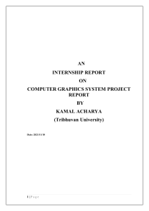 Computer graphics system project report.