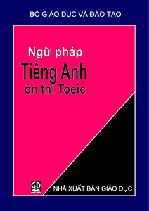 Ngữ pháp tiếng Anh ôn thi TOEIC