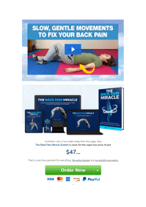 Back Pain Miracle System Reviews_ Should You Buy_ The Truth Exposed! (Matt Cook)