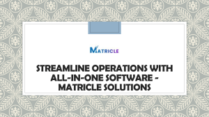 Streamline Operations with All-in-One Software - Matricle Solutions