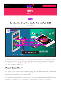 Download the Crazy Time App for Android (Apk) & iOS