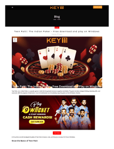 Teen Patti The Indian Poker – Free download and play on Windows