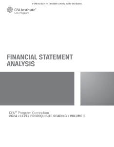 cfa-program2024L1PrereqRead-Financial Statement Analysis