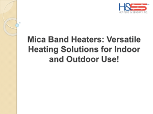 Indoor and Outdoor Heating Made Easy with Mica Band Heaters!