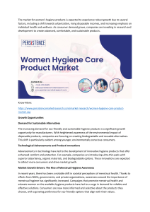 Women hygiene products market