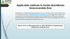 How to fix QuickBooks Unrecoverable Error: Step-by-Step Guide