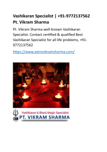 Vashikaran Specialist