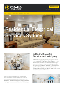 Residential Electrical Services Sydney