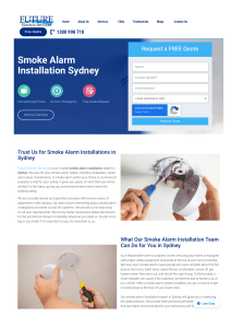 Smoke Alarm Installation Sydney