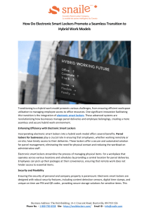 How Do Electronic Smart Lockers Promote a Seamless Transition to Hybrid Work Models